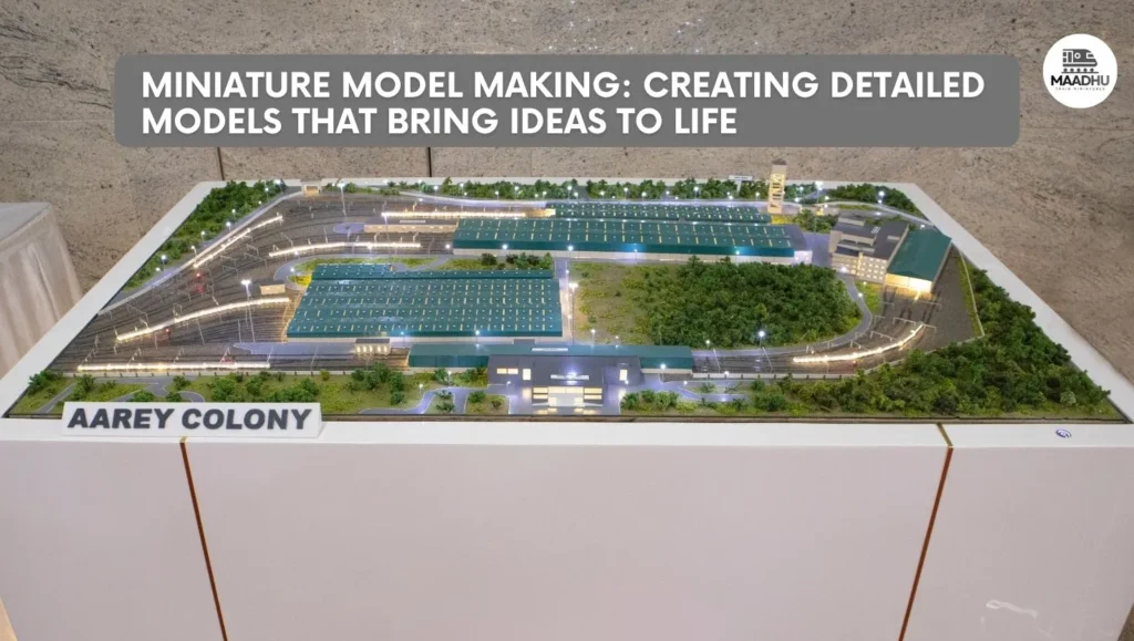 Detailed miniature model making for project presentation